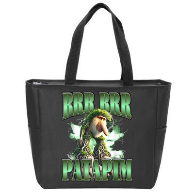 Brr Brr Patapim Italian Brainrot Meme Zip Tote Bag