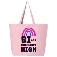 Bisexual Bi Pride Flag Bi And Probably High 25L Jumbo Tote