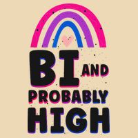 Bisexual Bi Pride Flag Bi And Probably High Zip Tote Bag