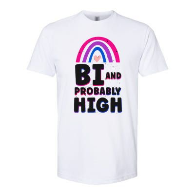 Bisexual Bi Pride Flag Bi And Probably High Softstyle® CVC T-Shirt