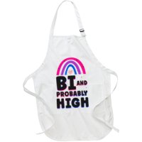 Bisexual Bi Pride Flag Bi And Probably High Apron