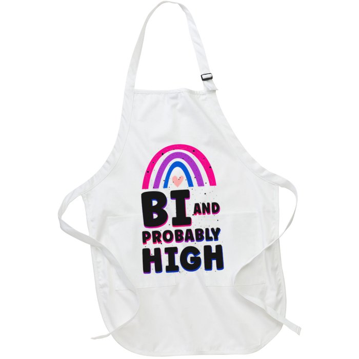 Bisexual Bi Pride Flag Bi And Probably High Apron