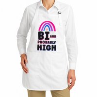 Bisexual Bi Pride Flag Bi And Probably High Apron