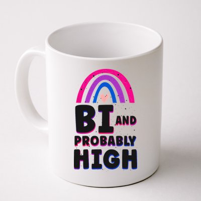 Bisexual Bi Pride Flag Bi And Probably High Mug