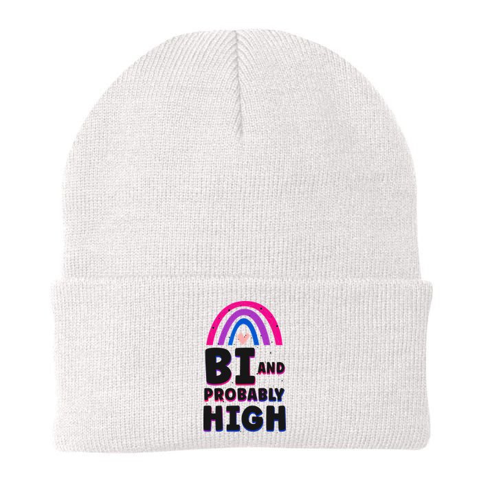 Bisexual Bi Pride Flag Bi And Probably High Beanie