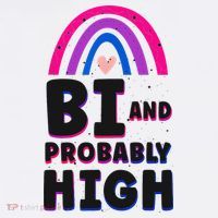 Bisexual Bi Pride Flag Bi And Probably High Wool Snapback Cap