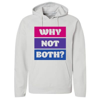 Bisexual Bi Pride Flag Why Not Both Lgbtq Performance Fleece Hoodie