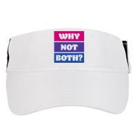 Bisexual Bi Pride Flag Why Not Both Lgbtq Adult Drive Performance Visor