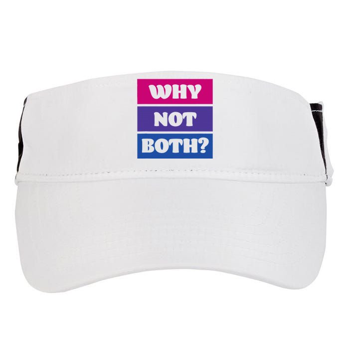 Bisexual Bi Pride Flag Why Not Both Lgbtq Adult Drive Performance Visor