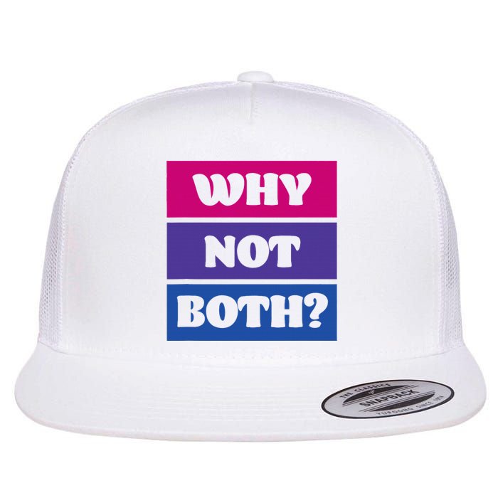 Bisexual Bi Pride Flag Why Not Both Lgbtq Flat Bill Trucker Hat