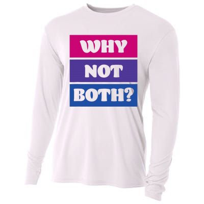 Bisexual Bi Pride Flag Why Not Both Lgbtq Cooling Performance Long Sleeve Crew