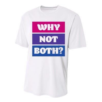 Bisexual Bi Pride Flag Why Not Both Lgbtq Performance Sprint T-Shirt