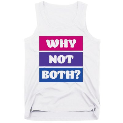 Bisexual Bi Pride Flag Why Not Both Lgbtq Tank Top