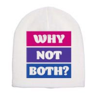 Bisexual Bi Pride Flag Why Not Both Lgbtq Short Acrylic Beanie