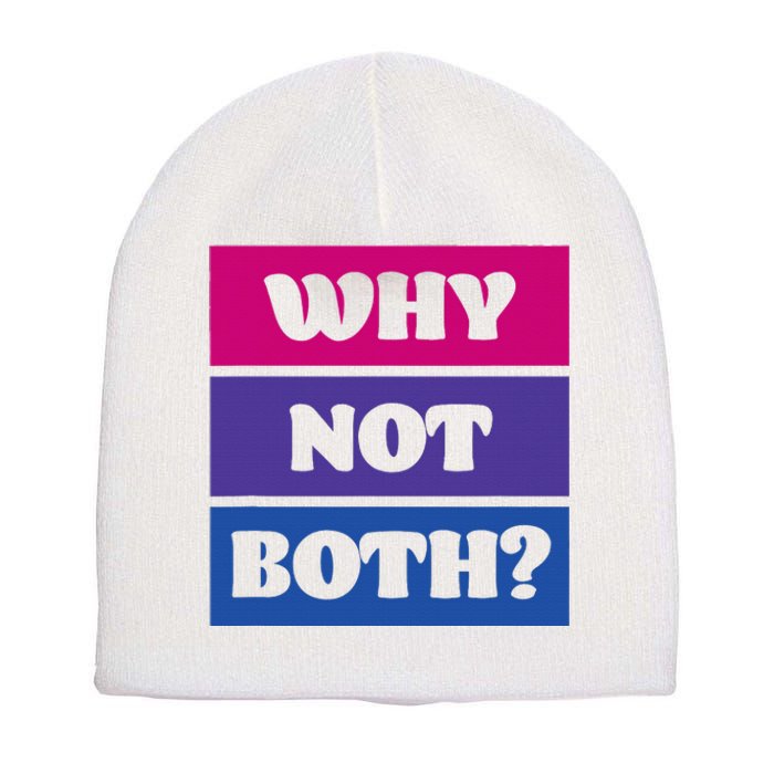 Bisexual Bi Pride Flag Why Not Both Lgbtq Short Acrylic Beanie