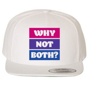 Bisexual Bi Pride Flag Why Not Both Lgbtq Wool Snapback Cap