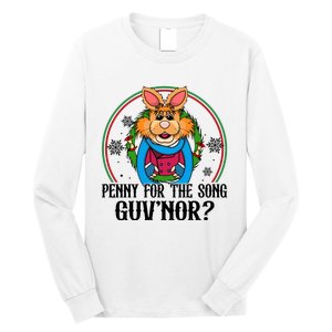 Bean Bunny Penny For The Song Guvnor Bean Bunny Christmas Long Sleeve Shirt