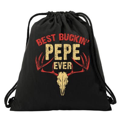 Best Buckin Pepe Ever Deer Hunters Drawstring Bag