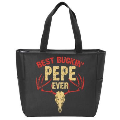 Best Buckin Pepe Ever Deer Hunters Zip Tote Bag