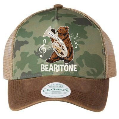 Bearitone Baritone Player Euphonium Lover Marching Band Legacy Tie Dye Trucker Hat