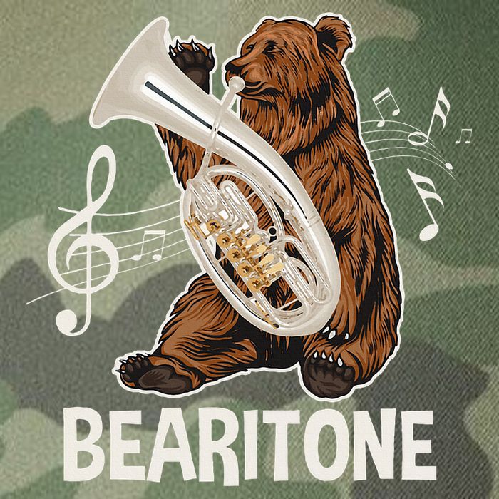 Bearitone Baritone Player Euphonium Lover Marching Band Legacy Tie Dye Trucker Hat