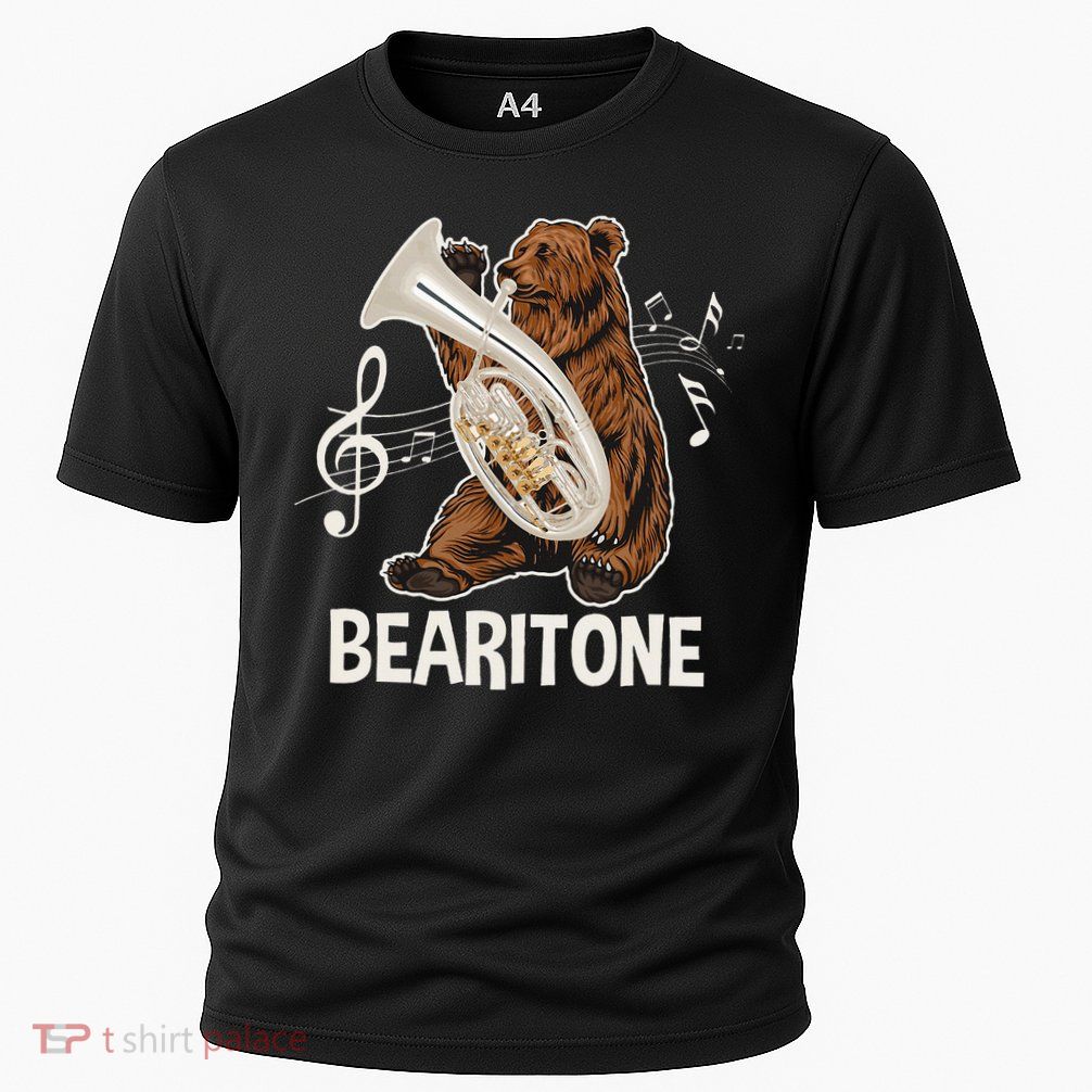 Bearitone Baritone Player Euphonium Lover Marching Band Performance Shirt