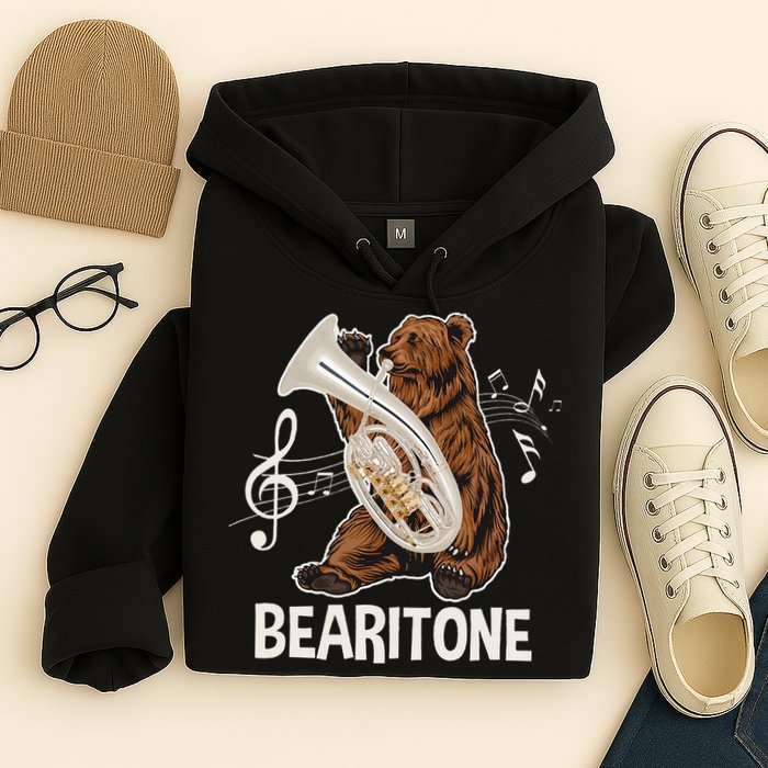 Bearitone Baritone Player Euphonium Lover Marching Band Hoodie