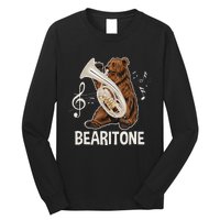 Bearitone Baritone Player Euphonium Lover Marching Band Long Sleeve Shirt