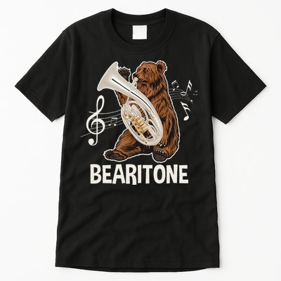 Bearitone Baritone Player Euphonium Lover Marching Band Tall T-Shirt
