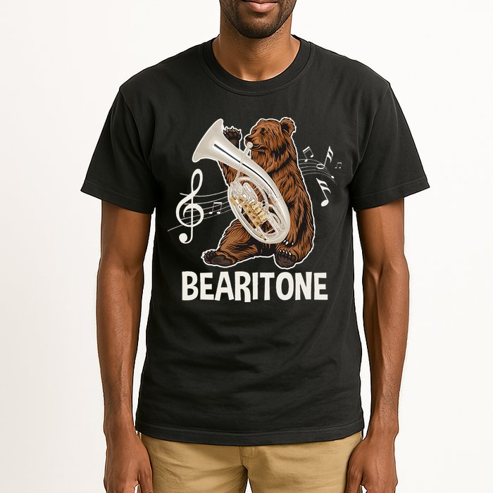 Bearitone Baritone Player Euphonium Lover Marching Band Tall T-Shirt