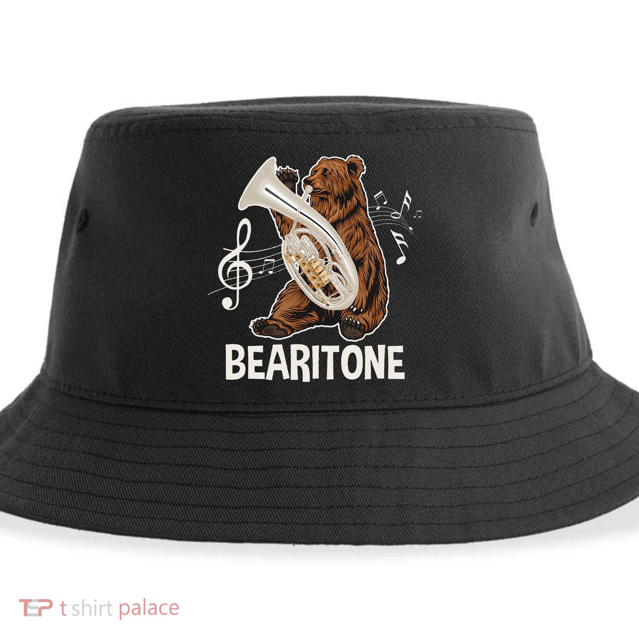 Bearitone Baritone Player Euphonium Lover Marching Band Sustainable Bucket Hat