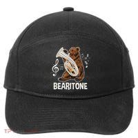 Bearitone Baritone Player Euphonium Lover Marching Band 7-Panel Snapback Hat