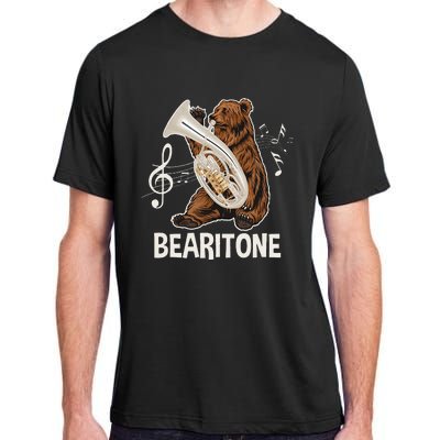 Bearitone Baritone Player Euphonium Lover Marching Band Adult ChromaSoft Performance T-Shirt