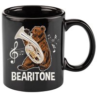 Bearitone Baritone Player Euphonium Lover Marching Band 11oz C Handle Ceramic Mug