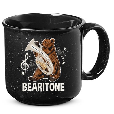 Bearitone Baritone Player Euphonium Lover Marching Band 15oz Campfire Ceramic Mug