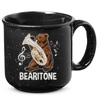 Bearitone Baritone Player Euphonium Lover Marching Band 15oz Campfire Ceramic Mug