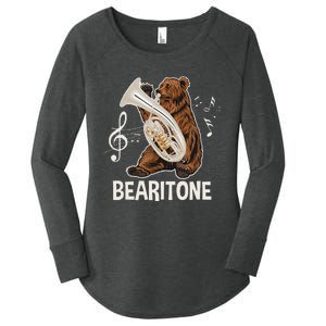 Bearitone Baritone Player Euphonium Lover Marching Band Women's Perfect Tri Tunic Long Sleeve Shirt