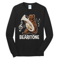 Bearitone Baritone Player Euphonium Lover Marching Band Tall Long Sleeve T-Shirt