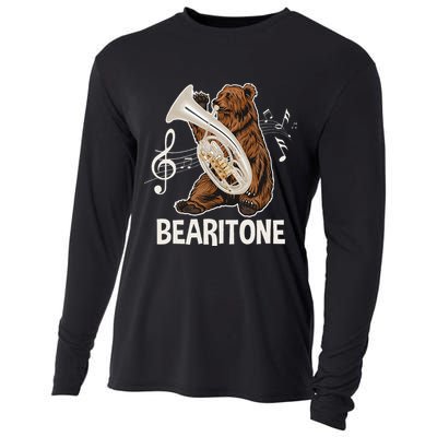 Bearitone Baritone Player Euphonium Lover Marching Band Cooling Performance Long Sleeve Crew