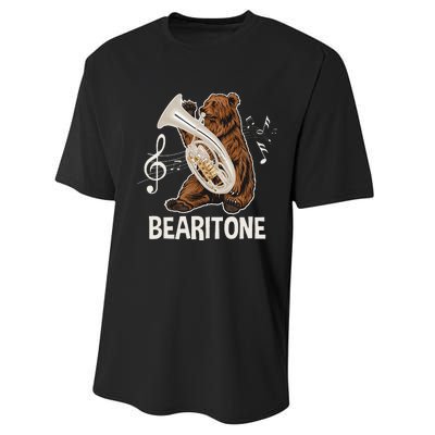 Bearitone Baritone Player Euphonium Lover Marching Band Performance Sprint T-Shirt