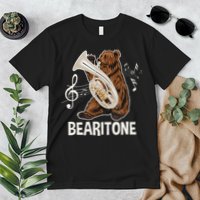 Bearitone Baritone Player Euphonium Lover Marching Band Premium T-Shirt