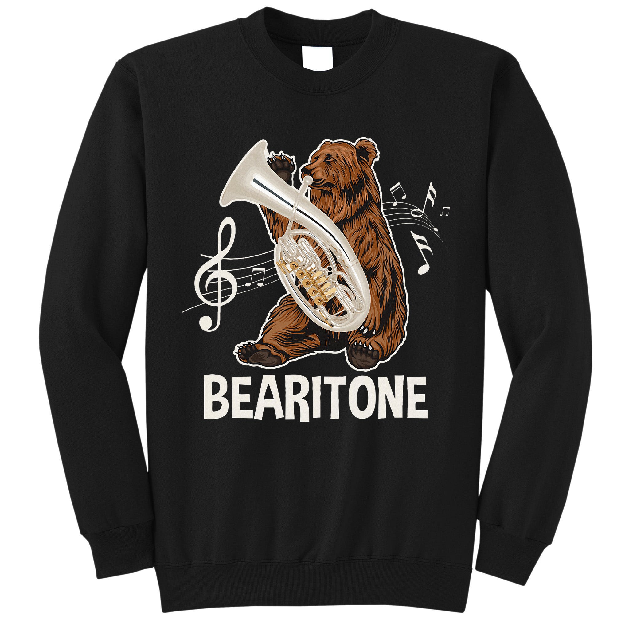 Bearitone Baritone Player Euphonium Lover Marching Band Tall Sweatshirt
