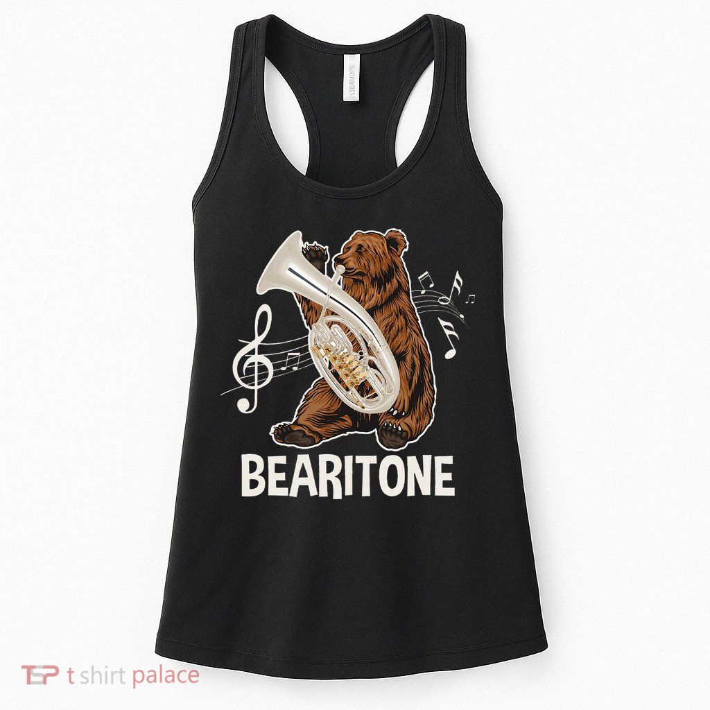 Bearitone Baritone Player Euphonium Lover Marching Band Womens Tank Top