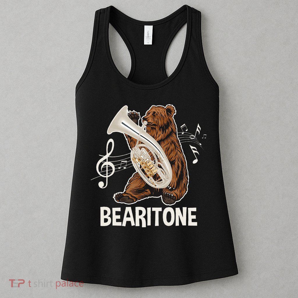 Bearitone Baritone Player Euphonium Lover Marching Band Womens Tank Top