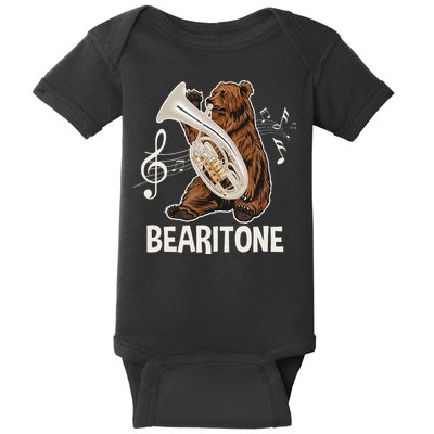 Bearitone Baritone Player Euphonium Lover Marching Band Baby Bodysuit