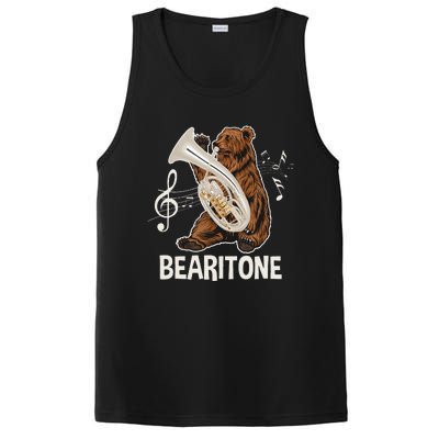 Bearitone Baritone Player Euphonium Lover Marching Band PosiCharge Competitor Tank