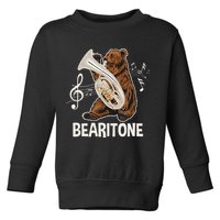 Bearitone Baritone Player Euphonium Lover Marching Band Toddler Sweatshirt