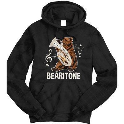 Bearitone Baritone Player Euphonium Lover Marching Band Tie Dye Hoodie