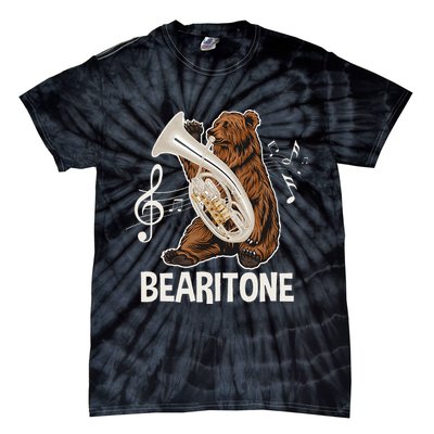 Bearitone Baritone Player Euphonium Lover Marching Band Tie-Dye T-Shirt