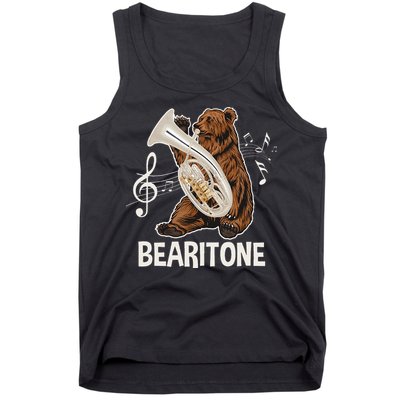 Bearitone Baritone Player Euphonium Lover Marching Band Tank Top